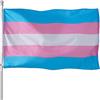 Generic Bandiera transgender, bandiera Trans Pride, in poliestere resistente, per sfilate, decorazione da parete ed eventi all'aperto