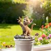 Generic Palo per piante in vaso in acrilico a forma di gatto, ornamento decorativo per interni ed esterni, regalo ideale per abbellire il giardino e il prato (AB-064)