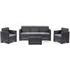 Bica 9068.4 Set Nebraska Salottino 5 Posti, Antracite, 338 x 155 x 79 cm