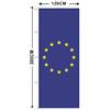 BGFint EU Bandiera 120 x 300 cm Europa Bandiera in Tessuto 110 G/mq per Bandiere con estrattore