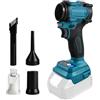 ballity Soffiatore per foglie senza fili compatibile con Makita 18 V, soffiatore senza fili e aspirapolvere portatile, ventilatore elettrico da giardino, 20000 giri/min, 4 ugelli per la cura del prato