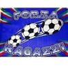 BRILY Bandiera Italia Forza Azzurri, Poliestere, 70x50 cm, Tricolore, Mondiali 2026, con Passante per Asta