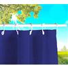 Byour3 -Tende da sole Per Esterno Impermeabili Con Anelli In Metallo Antimuffa a Caduta Laterali Gazebo Oscuranti Tenda Parasole in Cotone resinato Terrazzo Balcone Veranda (Blu, L.390 x 285h)