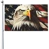 Dwrepo Bandiera 3 X 5 Ft Double Sided Aquila Calva Bandiera Veterani Stampa Giardino Bandiere Cortile Personalizzato Banner di Saluto Per Indoor Outdoor Party Home Decor