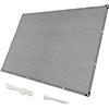 MAODUZI Tenda da Sole per Esterno 160x200cm, Tenda Ombreggiante Esterno Ombra,Anti UV Rete Antigrandine Facilità d'uso per Piscina Serra Pollaio - Grigio