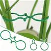 Generic 50 clip di supporto per piante facili da usare, resistenti e regolabili, per una crescita efficiente e un'organizzazione del giardino (verde)