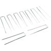 Generic 20 picchetti per tappeto erboso tipo U, picchetti da giardino, graffette paesaggistiche per erba artificiale antiruggine, picchetti per fissare recinzioni da cortile, barriera contro le erbacce, cavi