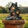 Generic Paletto da giardino in acrilico incantato, decorazione da giardino per interni ed esterni, idea regalo per ornamenti in vaso di fiori e abbellimento del paesaggio, adatto per cortili e prato