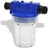 AMUR FILTRO POMPA D'ACQUA - PREFILTRO PER ACQUA 1000-1 PREFILTRO ACQUA filtro a cartuccia filtro acqua per pompa autoclave, pompa da giardino e molti altri 1l max. 3000L/h ampiezza della maglie: 0,15mm