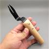 Generic Utensile manuale per erbacce, in acciaio inox, con manico in legno, per piantare erbacce