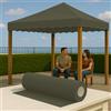Byour3 - Tessuti Per Tende Da Sole Ombreggiante Gazebo -Stoffa al metro per Esterno in TEFLON Traspirante Frangisole Frangivento Anti Uv Pergola Per Copertura Solare No Pvc (Tortora Teflon, 140cm)