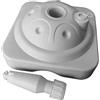 perfk Base per ombrellone riempita d'Acqua Supporto per palo per ombrellone capacità 10 kg Supporto per Mercato per impieghi gravosi Durevole Portaombrelli, Bianco