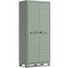 Keter Armadio 8 Ripiani Regolabili Realizzato In Resina Planet Outdoor Portascope 80x44x182H Cm; ECOMMERCE PACK