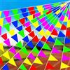 Generic 100 bandiere triangolari multicolore con 2 corde in tessuto per esterni, per casa, giardino, matrimonio, festa di Natale, decorazione per le vacanze