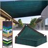 SSFMSF Telo Ombreggiante Con Occhiellato Protezione Raggi UV 90% Rete Telo Ombra Tenda da Sole Privacy per Giardino, Pollaio, Serra, Balcone, Posto Auto Coperto. (Verde Scuro ｜ 1 * 1m)