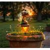 Generic Decorazione da giardino a forma di ghianda, 2D, piatta, impermeabile, in acrilico, per giardino, foresta incantata, decorazione per esterni, cortile, prato, aiuole