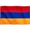 Runesol Bandiera Armenia, 91x152cm, 3ft x 5ft, 4 Occhielli, 1 Occhiello in Ogni Angolo, Bandiera Nazionale Armena, Tricolore, Interno, Esterno, Colori Vividi