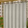 Byour3 -Tende Impermeabili per Esterno con Anelli in Metallo A Caduta Antimuffa - Tende Laterali Gazebo Oscuranti Tenda Parasole per Terrazzo Balcone Tela Solare Frangivista (Grigio, L.150x290H)