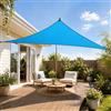Generic Tenda parasole triangolare impermeabile con 3 moschettoni, vela ombreggiante per patio, giardino, cortile, patio, esterno, 300 x 300 x 300 cm