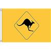 AZ FLAG Bandiera Australia Kangaroo Sign 150x90 cm 2 Occhielli | Uso interno ed esterno bandiera decorativa con canguro australiano doppie cuciture e bordi rinforzati con occhielli metallici