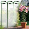 Generic 10 supporti per piante in plastica, riutilizzabili, strumenti di fissaggio, forniture per giardinaggio (S, 17 cm)