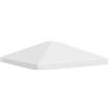 Gecheer Copertura Superiore per Gazebo 310 g/m² 3x3 m Bianco Crema, Tetto di Ricambio per Gazebo da Giardino, Telo Copertura per Gazebo Ricambio, Impermeabile, con Rivestimento in PVC