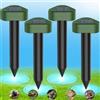 BOJYS 4 Pezzi Talpe Ultrasuoni Solare, Repellente Solare Scaccia Talpa, Dissuasore per Talpe a Ultrasuoni Utilizzato per Respingere Talpes, Arvicole, Serpenti Protegge Prati e Giardini