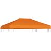 vidaXL Copertura Superiore per Gazebo 310 g/m² 4x3m Arancione