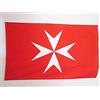 Generic Attività Ordine Di Malta - San Giovanni Di Gerusalemme 90X150Cm Bandiera Decorativa Con 2 Occhielli Bandiera Della Brezza Divertente Bandiera All'Aperto Decorazione Per Esterni Interni Celebrazioni