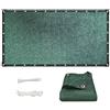 MAODUZI Frang-ivista per Recinzione Giardino 130x450cm, Copertura Balcone Ringhiera Antistrappo e Protezione Solare Strisce Frangivento Facile da Pulire per Giardino e Balcone - Verde Scuro