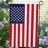 Generic Bandierine da giardino nazionali degli Stati Uniti, con stelle ricamate, per il 4° luglio del 4 luglio, bandiera patriottica decorativa da cortile, strisce cucite e doppie cuciture, 45,7 x 32,7 cm