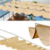 BLGVGKLPNT Vela Ombreggiante a Onda Retrattile Tenda a Vela Parasole per Esterno Vele Ombreggianti Impermeabile Telo Parasole con Fune Occhiellato Protezione UV 95% per Giardino Terrazza (Beige,2x3m(BxL))