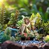 Generic Palo da giardino in acrilico a forma di fata dei fiori, decorazione acrilica per interni ed esterni, idea regalo per ornamenti in vaso di fiori e abbellimento del paesaggio, adatto per cortili e prato