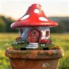 Generic Palo da giardino in acrilico a forma di fungo, decorazione acrilica per interni ed esterni, idea regalo per ornamenti in vaso di fiori e abbellimento del paesaggio, adatto per cortili e prato