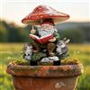 Generic Gnomo da giardino in acrilico da giardino, decorazione acrilica per interni ed esterni, idea regalo per ornamenti in vaso di fiori e abbellimento del paesaggio, adatto per cortili e prato