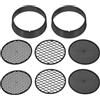Generic 2 set di 8 setacci per terreno da giardino con schermi a rete intercambiabili, palmari in plastica da giardinaggio per filtrazione di sporco, rocce e compost