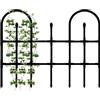 Generic Traliccio da giardino per piante rampicanti, 90 x 90 cm, di supporto per fiori in polietilene, recinzione ad per esterni, per feste in prato, decorazione per cerimonie, matrimoni, griglia