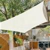 Cool Area Vela Ombreggiante Impermeabile 2x2m Quadrato,Crema | Tenda a Vela Protezione 95% Raggi UV,Tenda da Sole per Giardino Esterno Terrazza