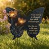 Generic Palo commemorativo da giardino in acrilico piatto 2D, con stampa floreale luminosa, impermeabile, decorazione per cimitero per la perdita della persona amata
