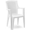 IPAE Progarden 87100 Eden Sedie di plastica Pieno/Retro Intrecciato, Bianco