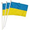 Pandiui23 20 pezzi di bandiere a manovella del Ucraina, Ucraina Mini Bandiera portatile, Bandiera Ucraina, Piccola Bandiera Ucraina, Mini Bandiera Ucraina, gagliardetti Ucraina, bandierine Ucraina