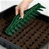 Generic Strumento per la spaziatura dei semi a 12 fori, strumento manuale per piantare semi, strumento portatile per piantare i fori del suolo, strumento per piantare vassoi per piantine, verdure da giardino