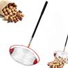 Generic Raccoglitore di noci a rullo,Raccoglitore di noci con manico telescopico | Raccoglitore manuale di dadi senza piegarsi con manico telescopico a 5 sezioni, per noci, ghiande, castagne e palline da golf