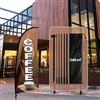 QSUM Kit di bandiera e palo per caffè da 7 m con piume di caffè per bandiera di swooper di affari