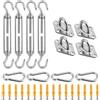 vsshe Kit di fissaggio per tenda da sole M5, Set di fissaggio per tenda da sole, Acciaio Inossidabile Kit Accessoris di Montaggio per Giardino, parasole Accessori per fissaggio a vela.