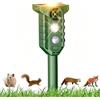 3T6B Repellente per Gatti, Ultrasuoni Solare Repeller con blitzlicht | IP65 Impermeabile, Bewegungssensorund Dissuasori per Piccioni, Gatti, Uccelli, Cani, Topi, Volpi, Spaventapore da giardino