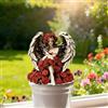 Generic Rose Angel, palo per piante in vaso in acrilico, ornamento decorativo per vasi da fiori per interni ed esterni, regalo ideale per abbellire il giardino e il prato (AB-055)