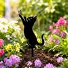 Generic Pali da giardino in metallo per gatti, decorazione per cortile esterno | Adatto per vasi da fiori e paesaggistica, adatto per uso in cortile e prato.