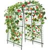 RBFGYIOP Arco Da Giardino Per Piante Rampicanti, in Metallo, 115 x 183 x 230 cm, Larghezza Regolabile 90-115 cm, Resistente Alle Intemperie, Per Verdura, Frutta, Fiori