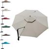 BLGVGKLPNT Telo copertura per ombrelloni rotondi decentrati a 8 stecche 3 m 3.5m tessuto 220g/m² - Tessuto di Ricambio (Taupe,3m(9.8 ft))